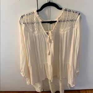 American eagle boho lace shirt